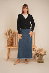 Load image into Gallery viewer, Ladies Cropped Knit Cardigan
