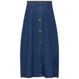 Load image into Gallery viewer, Ladies Denim Maxi Stitch Skirt
