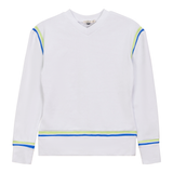 Load image into Gallery viewer, Ladies V Neck Striped Tape Top
