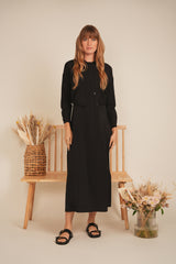 Load image into Gallery viewer, Ladies Copper Tencel Cropped Bungee Blouse
