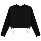 Load image into Gallery viewer, Ladies Cotton Cropped Side Tie Blouse
