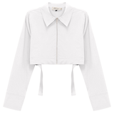 Load image into Gallery viewer, Ladies Cotton Cropped Ribbon Jacket
