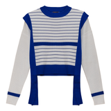 Load image into Gallery viewer, Ladies Striped Belt Sweater
