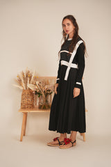 Load image into Gallery viewer, Ladies Striped Belt Sweater
