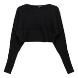 Load image into Gallery viewer, Ladies Cropped Dolman Sweater
