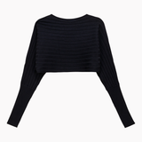 Load image into Gallery viewer, Ladies Cropped Dolman Sweater

