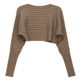 Load image into Gallery viewer, Ladies Cropped Dolman Sweater
