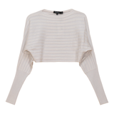 Load image into Gallery viewer, Ladies Cropped Dolman Sweater
