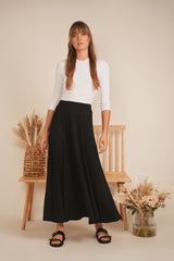 Load image into Gallery viewer, Ladies Ribbed Maxi Panel Skirt
