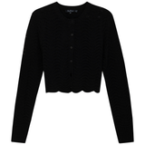 Load image into Gallery viewer, Ladies Cropped Wave Sweater
