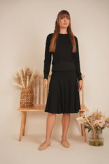 Load image into Gallery viewer, Ladies V Neck Sweatshirt Rib Combo
