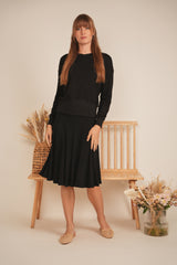 Load image into Gallery viewer, Ladies V Neck Sweatshirt Rib Combo
