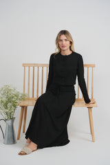 Load image into Gallery viewer, Ladies Cropped Knit Cardigan Diamond Buttons
