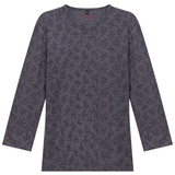 Load image into Gallery viewer, Ladies Ribbed V Neck Printed Tee
