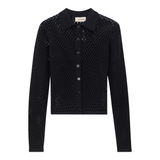 Load image into Gallery viewer, Ladies Cropped Crochet Sweater
