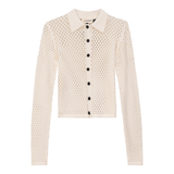 Load image into Gallery viewer, Ladies Cropped Crochet Sweater
