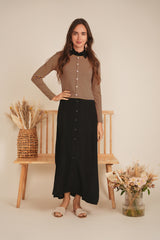 Load image into Gallery viewer, Ladies Cropped Striped Cardigan Tee
