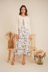 Load image into Gallery viewer, Ladies Accordian Pleated Midi Jumper
