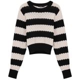 Load image into Gallery viewer, Ladies Cropped Wave Sweater
