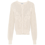 Load image into Gallery viewer, Ladies Crochet Design Cropped Cardigan
