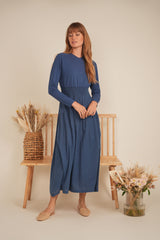 Load image into Gallery viewer, Ladies Midi Flare Combo Dress
