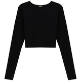 Load image into Gallery viewer, Ladies Cropped Ribbed Sweater
