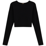 Load image into Gallery viewer, Ladies Cropped Ribbed Sweater
