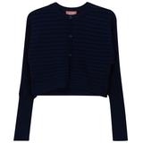 Load image into Gallery viewer, Ladies Cropped Ribbed Cardigan
