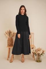 Load image into Gallery viewer, Ladies Textured Knit Cotton Full Dress
