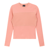 Load image into Gallery viewer, Ladies Ribbed Solid Stitching Tee
