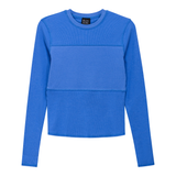 Load image into Gallery viewer, Ladies Ribbed Solid Stitching Tee
