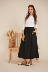 Load image into Gallery viewer, Ladies Cotton Midi Pocket Skirt
