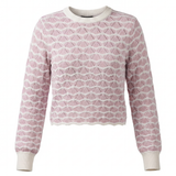Load image into Gallery viewer, Ladies Cropped Wave Sweater
