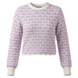 Load image into Gallery viewer, Ladies Cropped Wave Sweater
