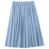 Load image into Gallery viewer, Ladies 25.5" Short Denim Burst Pleated Skirt

