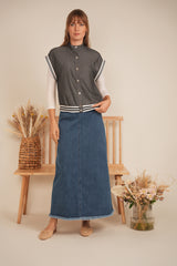 Load image into Gallery viewer, Ladies Denim Jacket Vest
