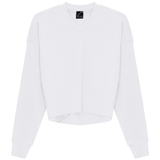 Load image into Gallery viewer, Ladies Cropped Cotton V Neck Top
