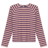 Load image into Gallery viewer, Ladies Raglan Sleeve Striped Tee
