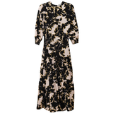 Load image into Gallery viewer, Ladies Printed Chiffon High Waisted Midi Dress
