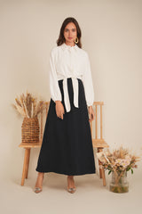 Load image into Gallery viewer, Ladies Satin Crepe Maxi Jumper
