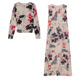 Load image into Gallery viewer, Ladies Printed Maxi Jumper Sweater Set
