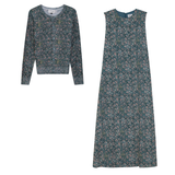 Load image into Gallery viewer, Ladies Printed Maxi Jumper Sweater Set

