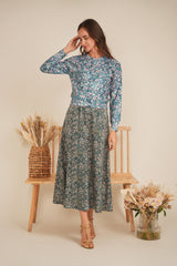 Load image into Gallery viewer, Ladies Printed Maxi Jumper Sweater Set
