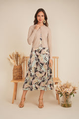 Load image into Gallery viewer, Ladies Printed Satin A Line Jumper
