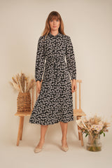 Load image into Gallery viewer, Ladies Chiffon Tie Shirt Dress
