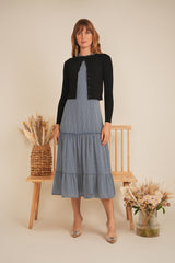 Load image into Gallery viewer, Ladies Printed Chiffon Tiered Jumper
