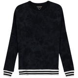 Load image into Gallery viewer, Ladies Dolman Acid Wash Stripped Elastic Top
