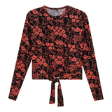 Load image into Gallery viewer, Ladies Printed Tie Tee
