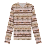 Load image into Gallery viewer, Ladies Wave Printed V Neck Tee
