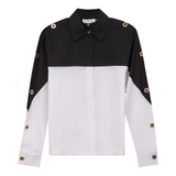 Load image into Gallery viewer, Ladies Dolman 2 Tone Button Shirt
